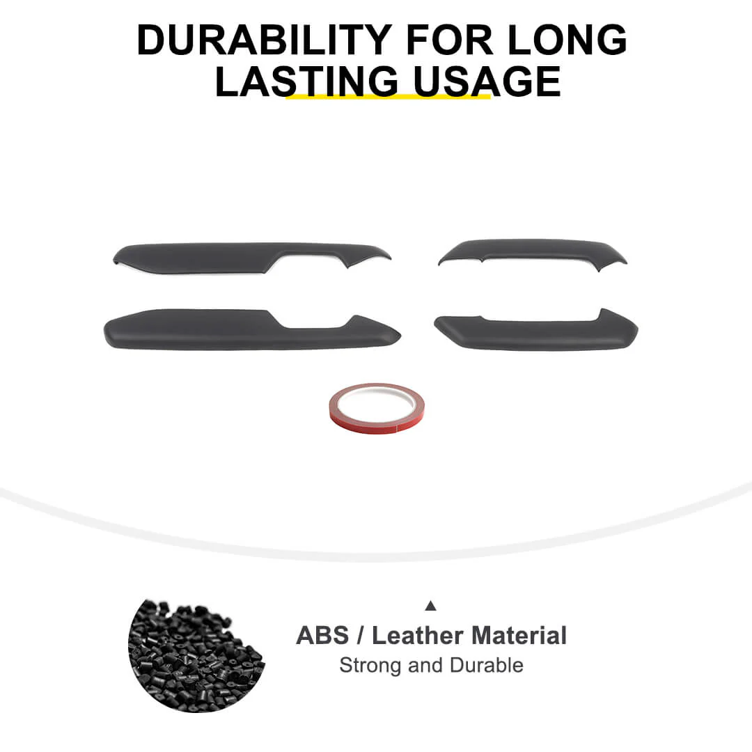 For 2018+ Jeep Wrangler JL & Gladiator JT Innet Door Armrest Handle Panel Guard Cover Decor Trim (4 pcs) - Image 11