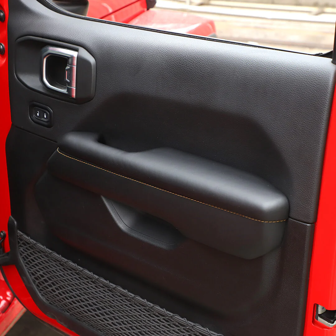 For 2018+ Jeep Wrangler JL & Gladiator JT Innet Door Armrest Handle Panel Guard Cover Decor Trim (4 pcs) - Image 7