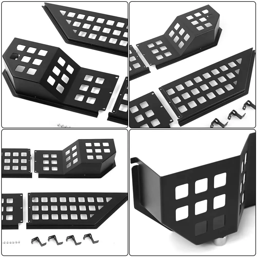 For 2018+ Jeep Wrangler JL/Gladiator JT Front Door Net Replacement Full-length Door Map Pockets Metal Storage Box Organizer - Image 11