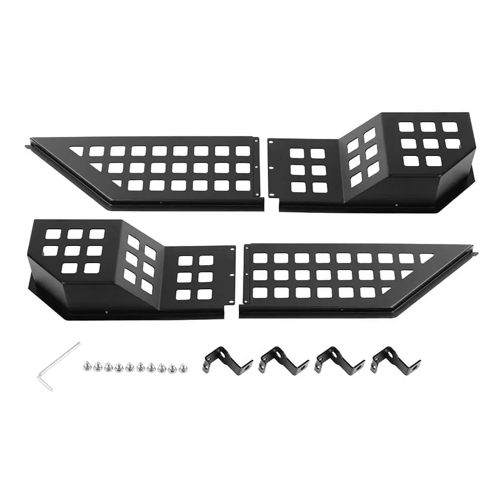 For 2018+ Jeep Wrangler JL/Gladiator JT Front Door Net Replacement Full-length Door Map Pockets Metal Storage Box Organizer - Image 12