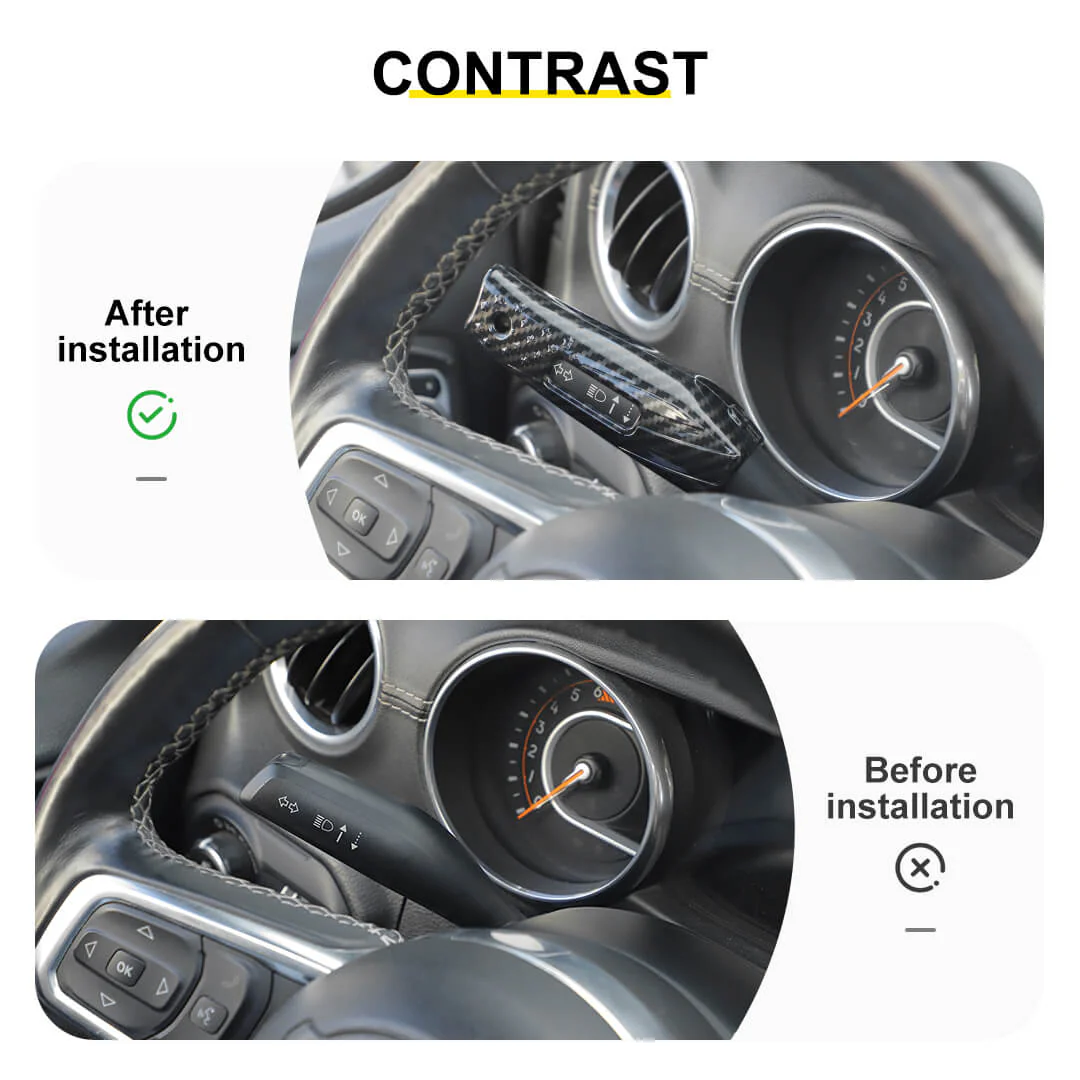 For 2018+ Jeep Wrangler JL & Gladiator JT Turn Signal Lever Extension Blinker Trim Cover - Image 2