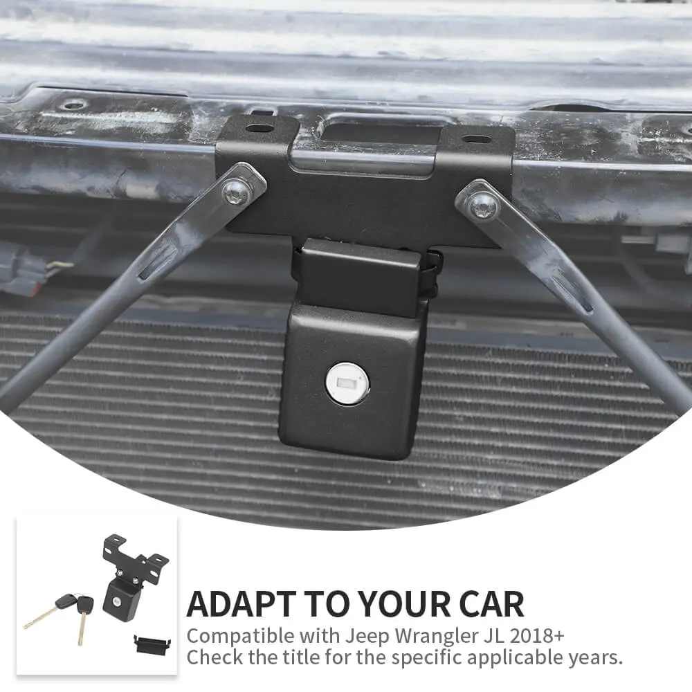 For 2018+ Jeep Wrangler JL & Gladiator JT – Anti-Theft Hidden Hood Locking Latches with Keys | Secure Hood Catch Kit - Image 8