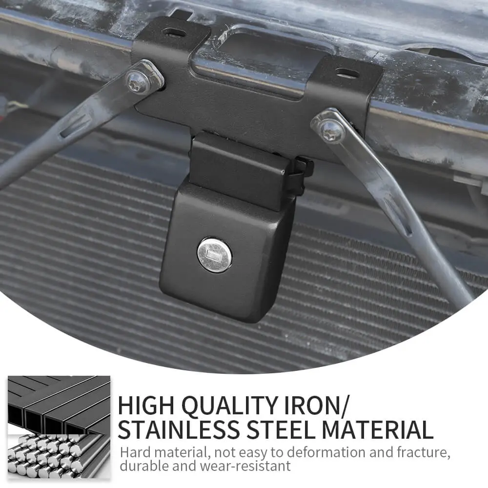 For 2018+ Jeep Wrangler JL & Gladiator JT – Anti-Theft Hidden Hood Locking Latches with Keys | Secure Hood Catch Kit - Image 9
