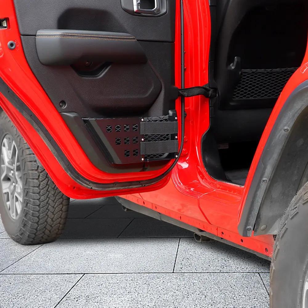 For 2018+ Jeep Wrangler JL & Gladiator JT – Front/Rear Door Metal Net Pocket Storage Organizer, No Drilling Install - Image 13