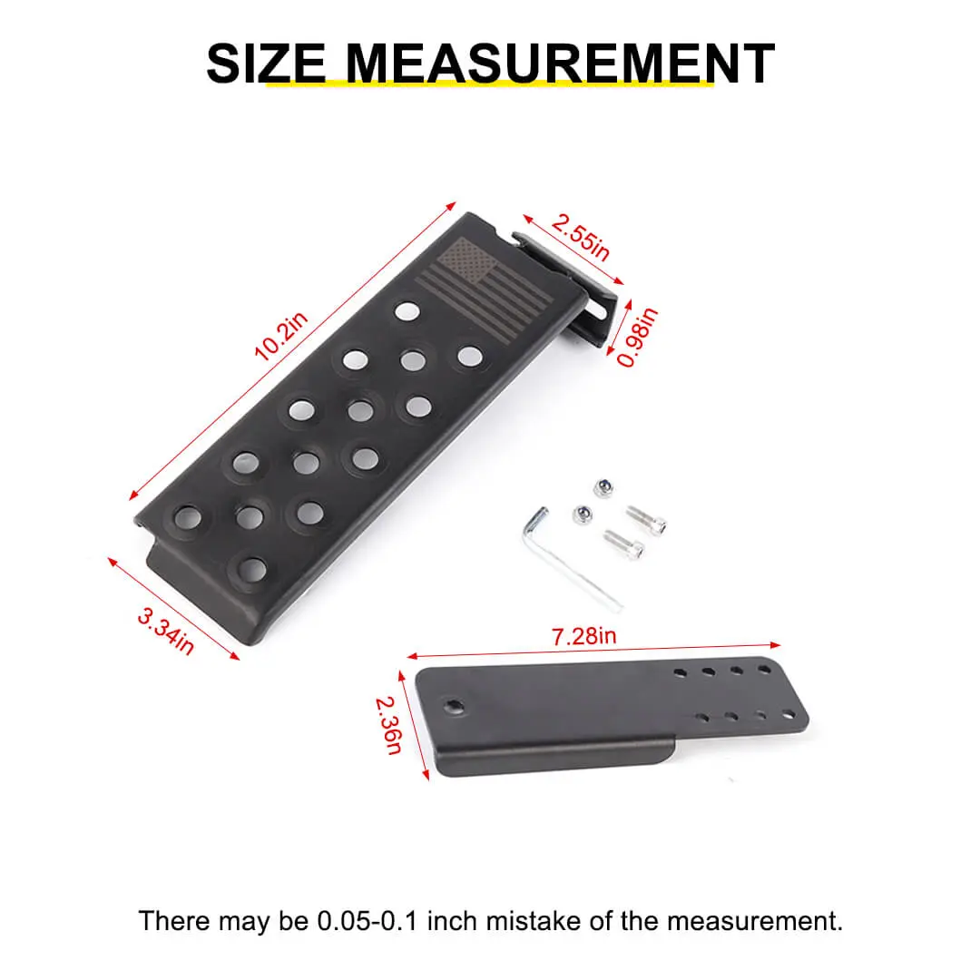 For 2018+ Jeep Wrangler JL Interior Left Foot Rest Dead Pedal Pegs Panel Accessories - Image 10