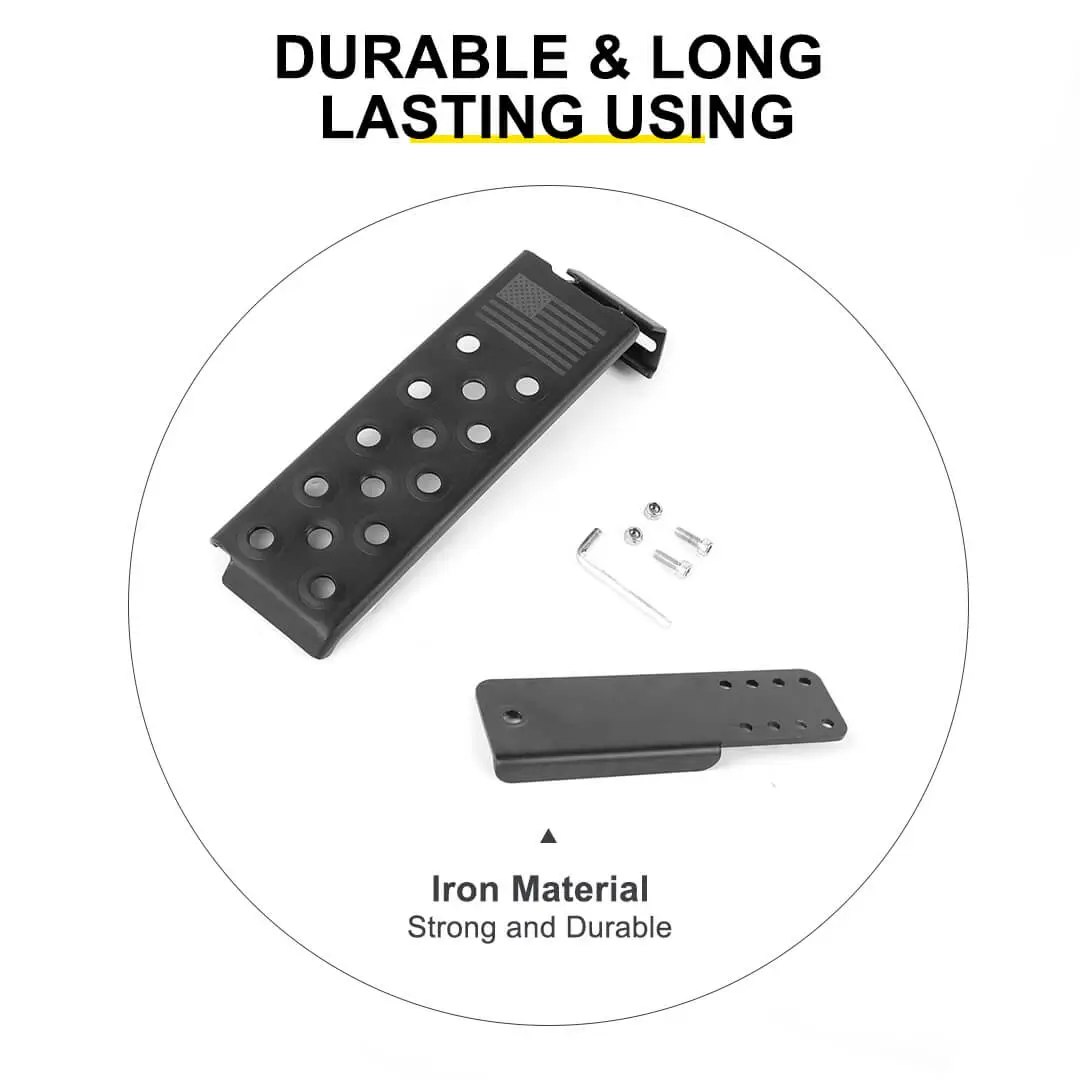 For 2018+ Jeep Wrangler JL Interior Left Foot Rest Dead Pedal Pegs Panel Accessories - Image 12