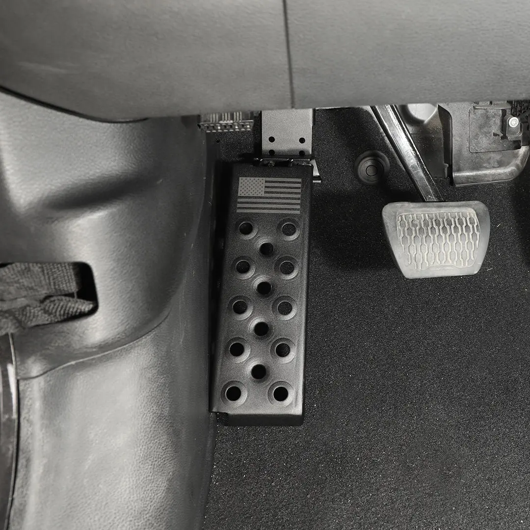 For 2018+ Jeep Wrangler JL Interior Left Foot Rest Dead Pedal Pegs Panel Accessories - Image 3