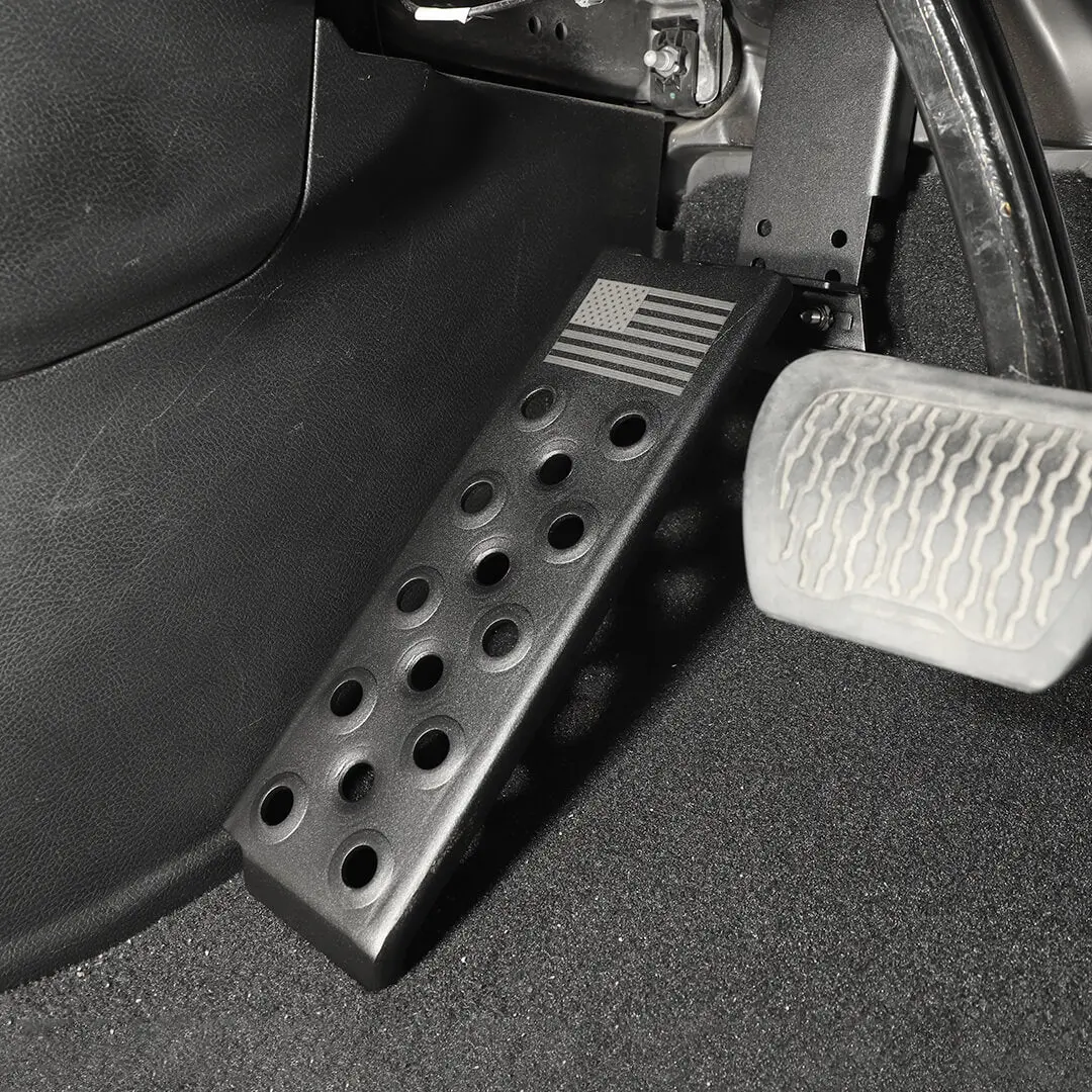 For 2018+ Jeep Wrangler JL Interior Left Foot Rest Dead Pedal Pegs Panel Accessories - Image 4