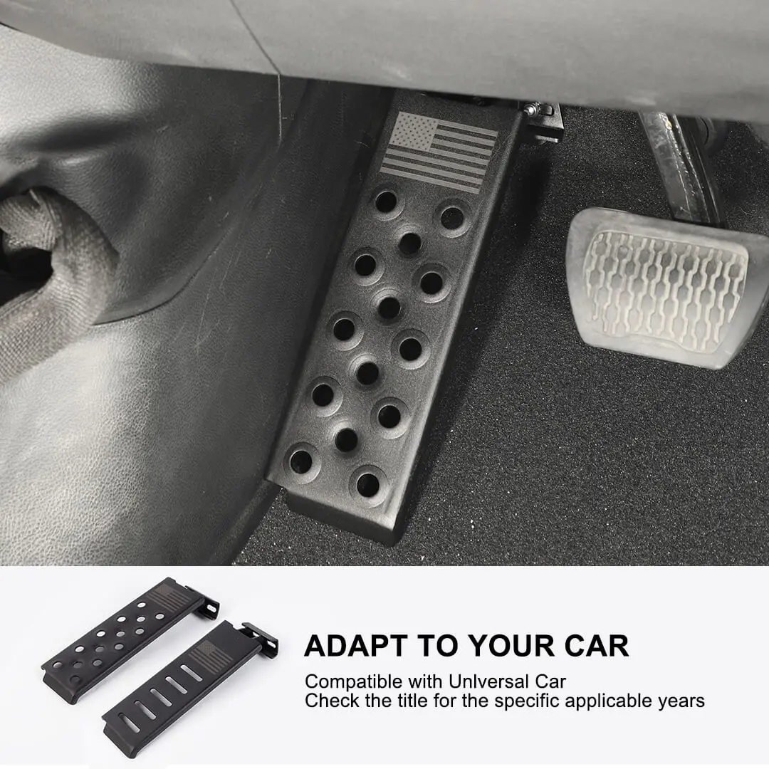 For 2018+ Jeep Wrangler JL Interior Left Foot Rest Dead Pedal Pegs Panel Accessories - Image 7
