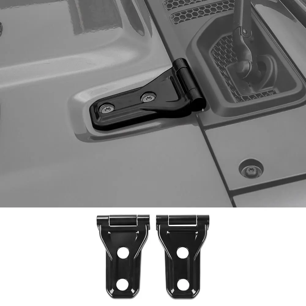 For 2018+ Jeep Wrangler JL JLU & Gladiator JT Mojave Hood Hinge Cover Trim B-Style （Rubicon 392 & Gladiator Mojave ） - Image 12
