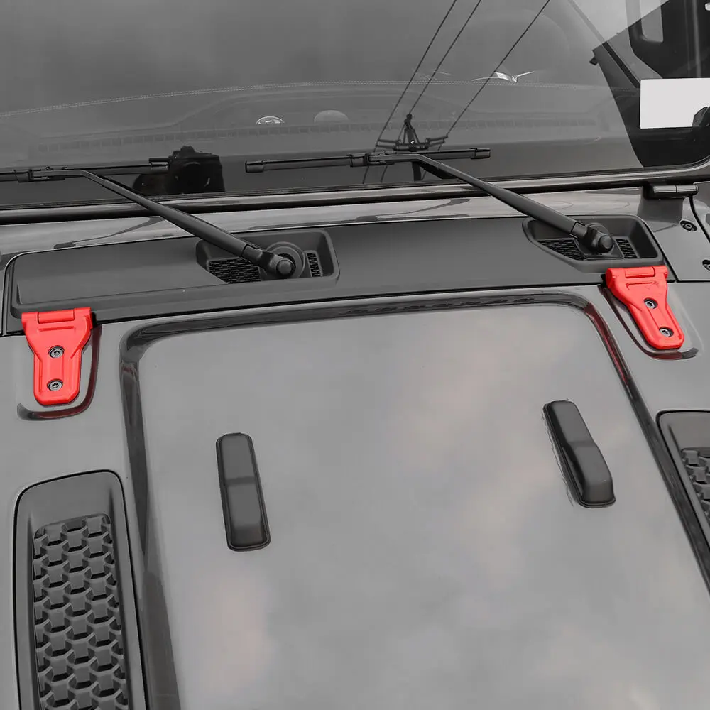 For 2018+ Jeep Wrangler JL JLU & Gladiator JT Mojave Hood Hinge Cover Trim B-Style （Rubicon 392 & Gladiator Mojave ） - Image 5