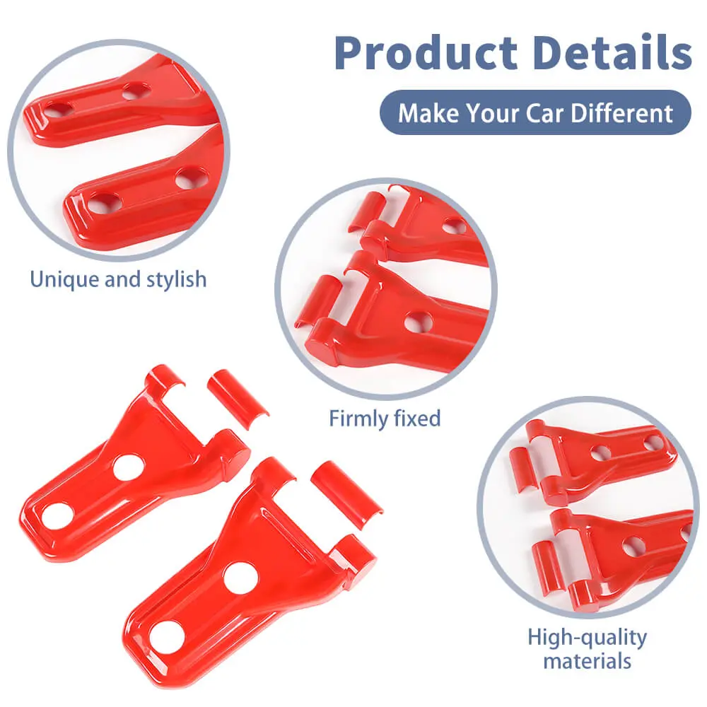 For 2018+ Jeep Wrangler JL JLU & Gladiator JT Mojave Hood Hinge Cover Trim B-Style （Rubicon 392 & Gladiator Mojave ） - Image 8
