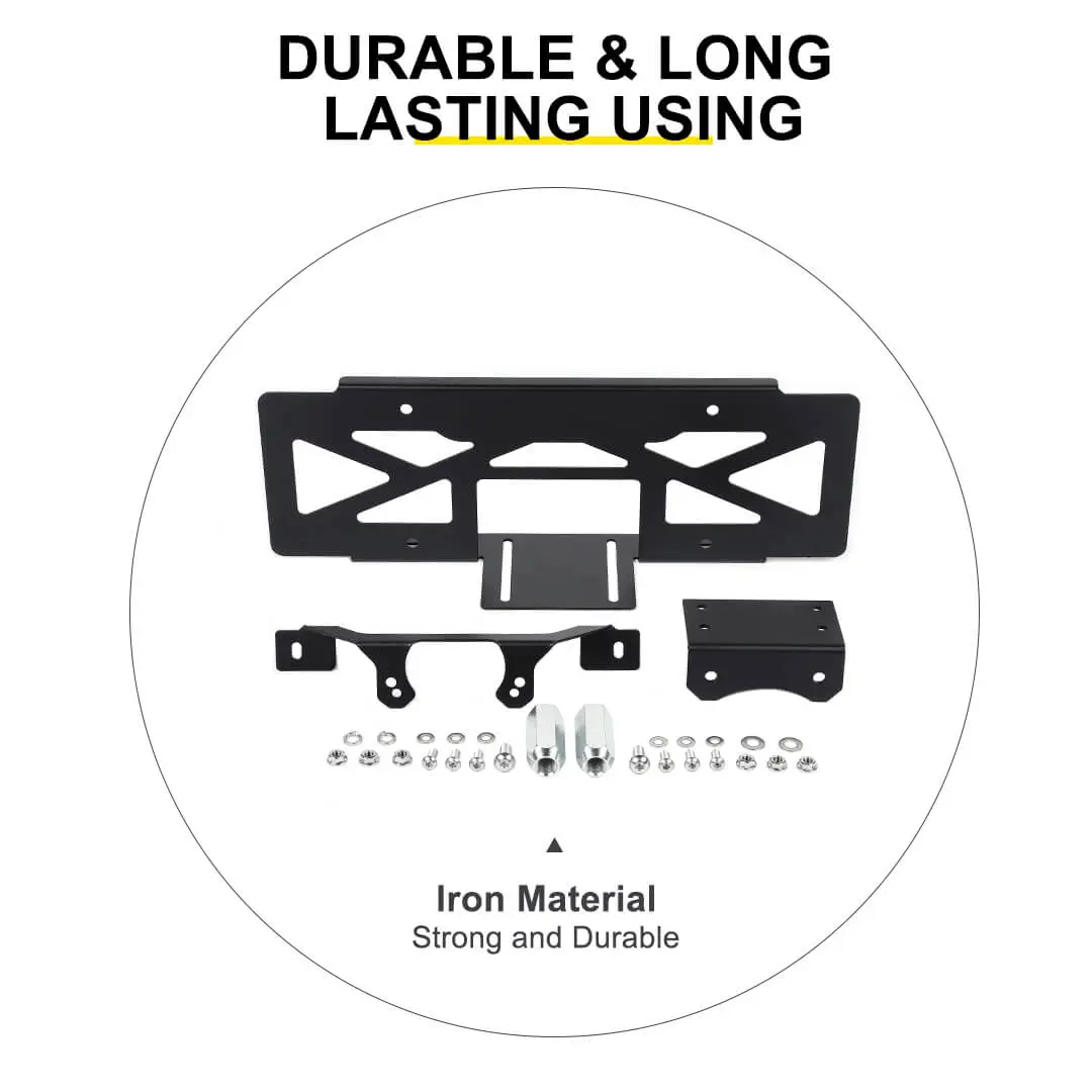 For 2018+ Jeep Wrangler JL Rear Spare Tire License Plate Bracket Accessories - Image 10