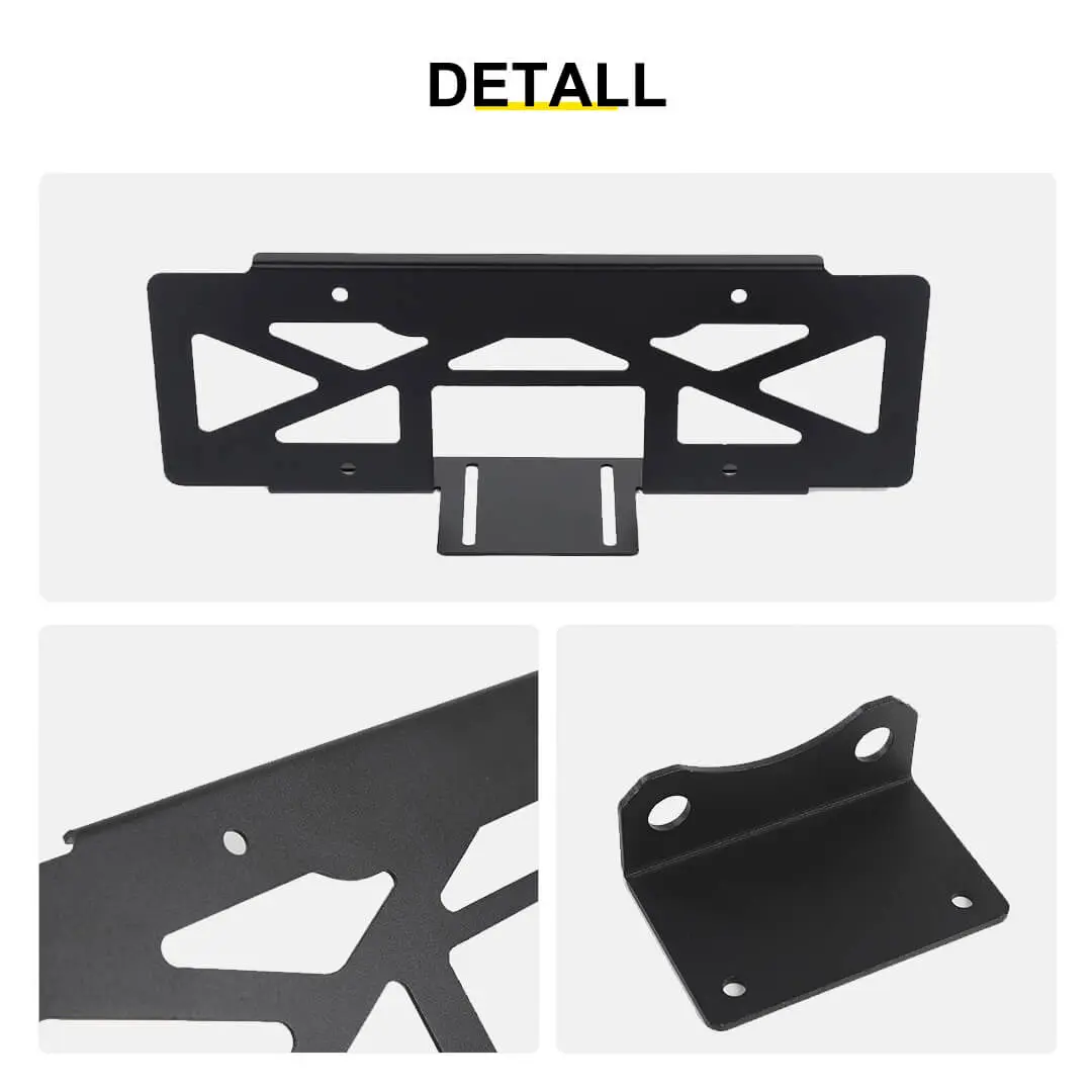 For 2018+ Jeep Wrangler JL Rear Spare Tire License Plate Bracket Accessories - Image 8