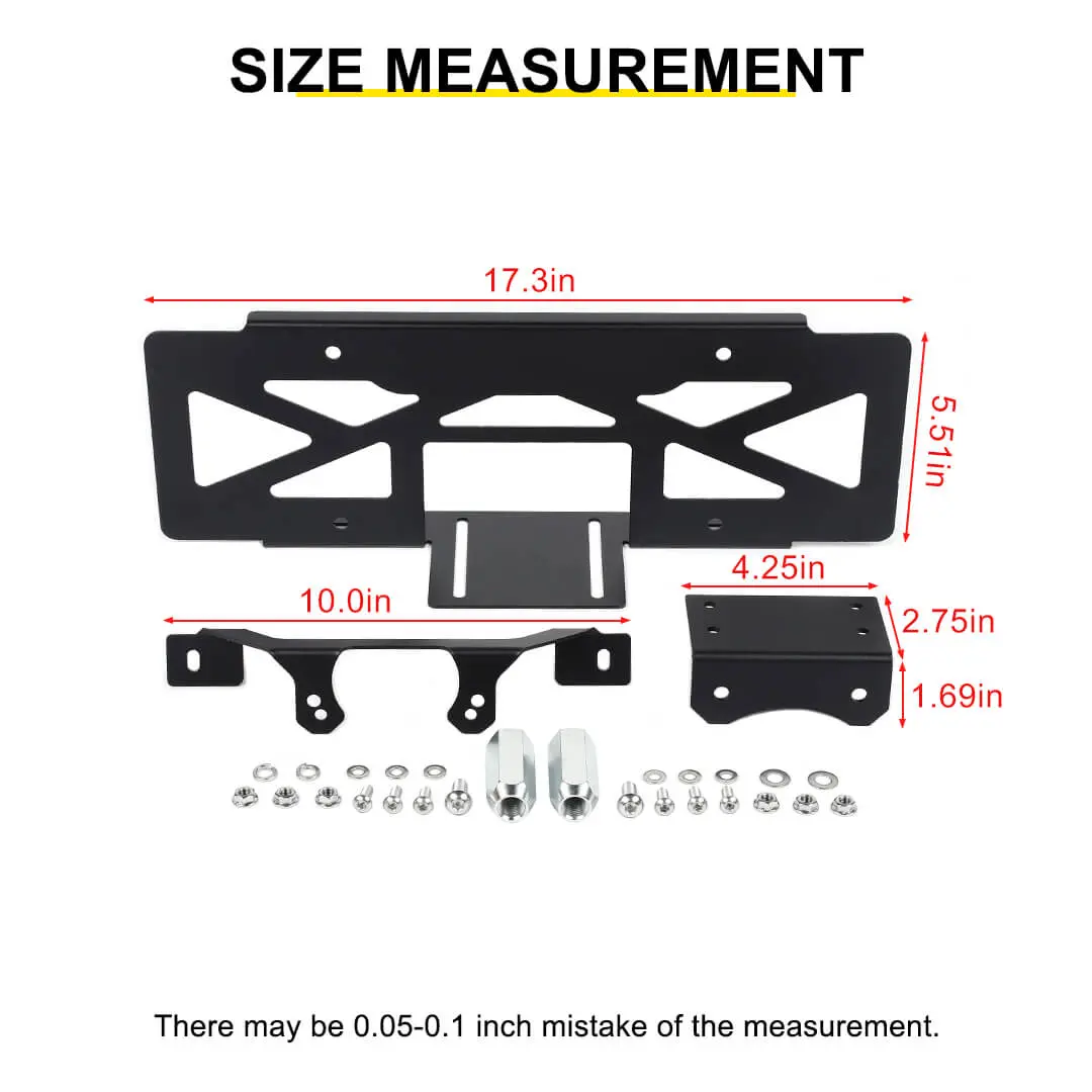 For 2018+ Jeep Wrangler JL Rear Spare Tire License Plate Bracket Accessories - Image 9