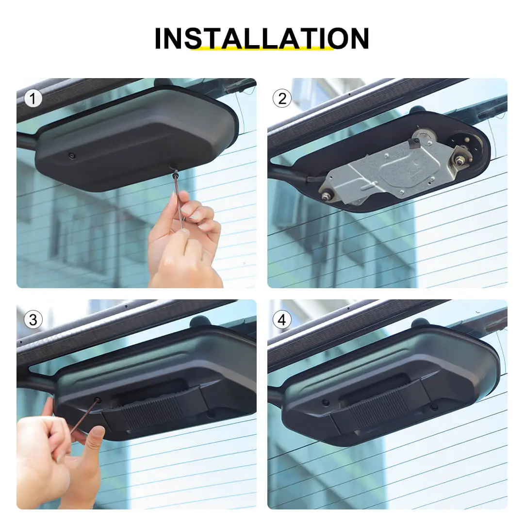 For 2018+ Jeep Wrangler JL Rear Tailgate Glass Handle Rear Door Window Handle - Image 8