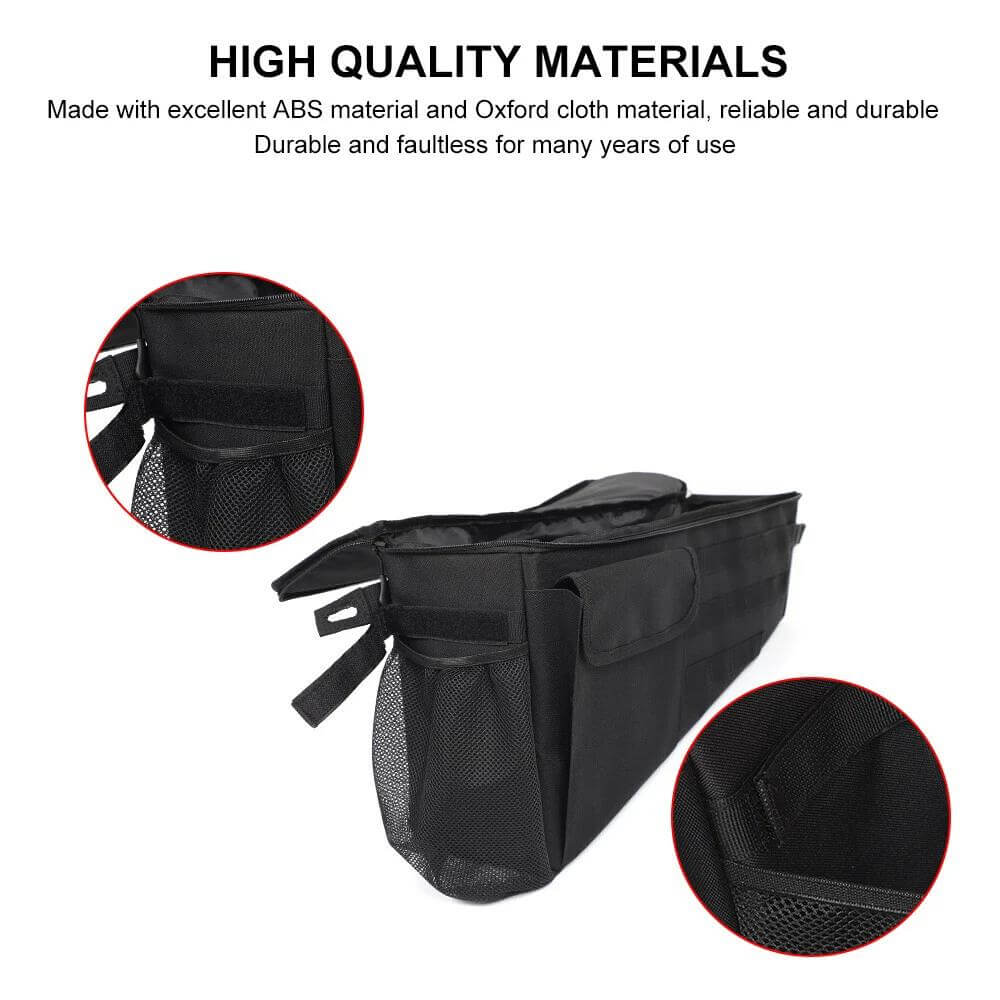 For 2018+ Jeep Wrangler JL Rear Trunk Cargo Organizer Storage Bag 2-Door Version (2 pcs) - Image 4