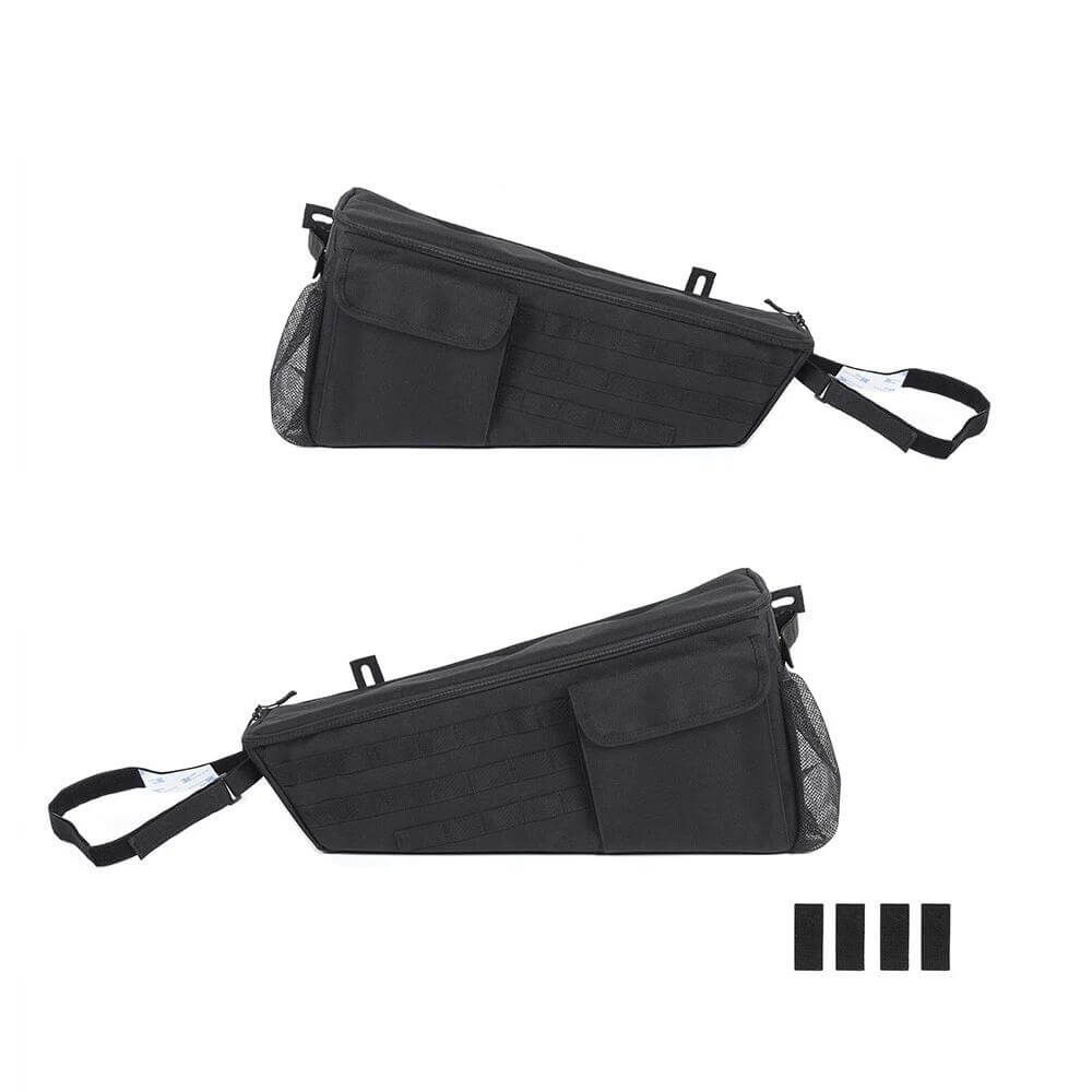 For 2018+ Jeep Wrangler JL Rear Trunk Cargo Organizer Storage Bag 2-Door Version (2 pcs) - Image 5