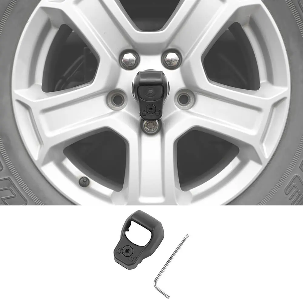 For 2018+ Jeep Wrangler JL Spare Tire Wheel Rear View Reversing Backup Camera Protect Cover Trim