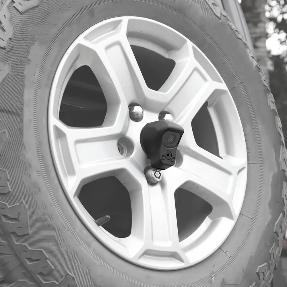 For 2018+ Jeep Wrangler JL Spare Tire Wheel Rear View Reversing Backup Camera Protect Cover Trim - Image 3