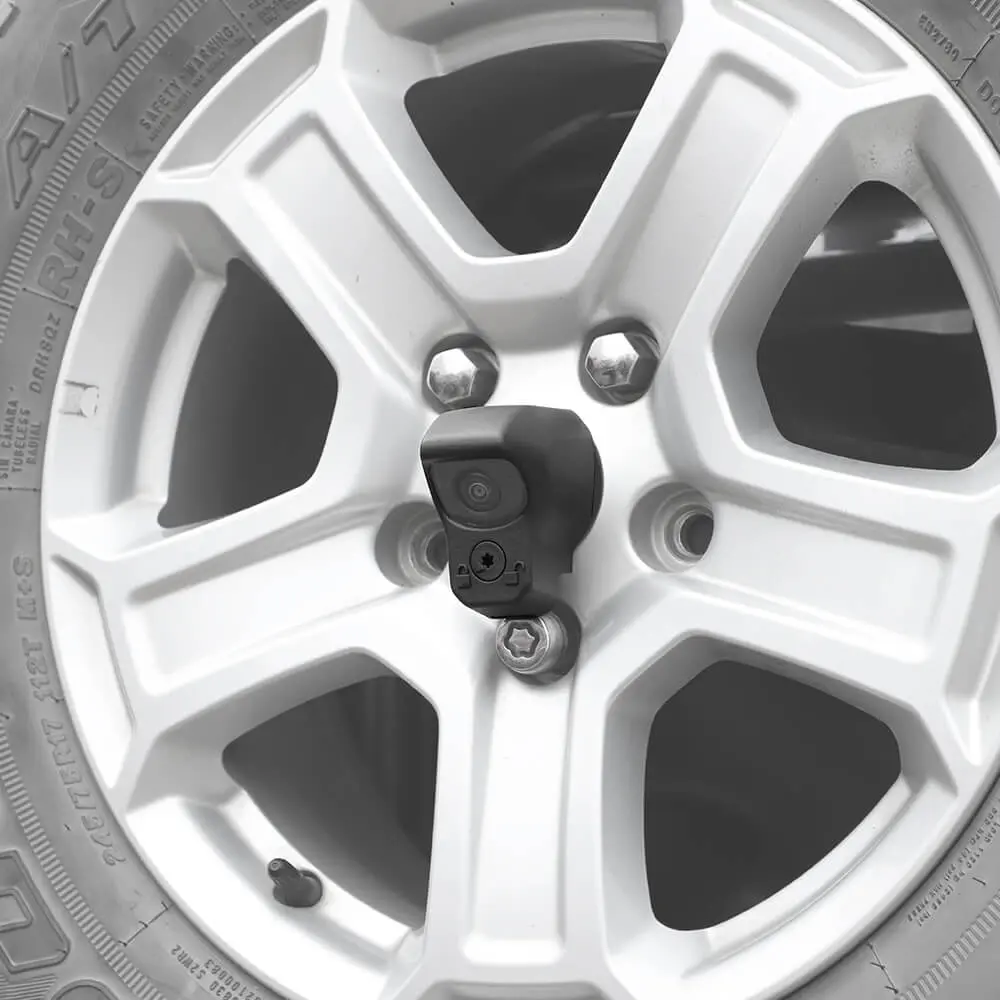 For 2018+ Jeep Wrangler JL Spare Tire Wheel Rear View Reversing Backup Camera Protect Cover Trim - Image 4