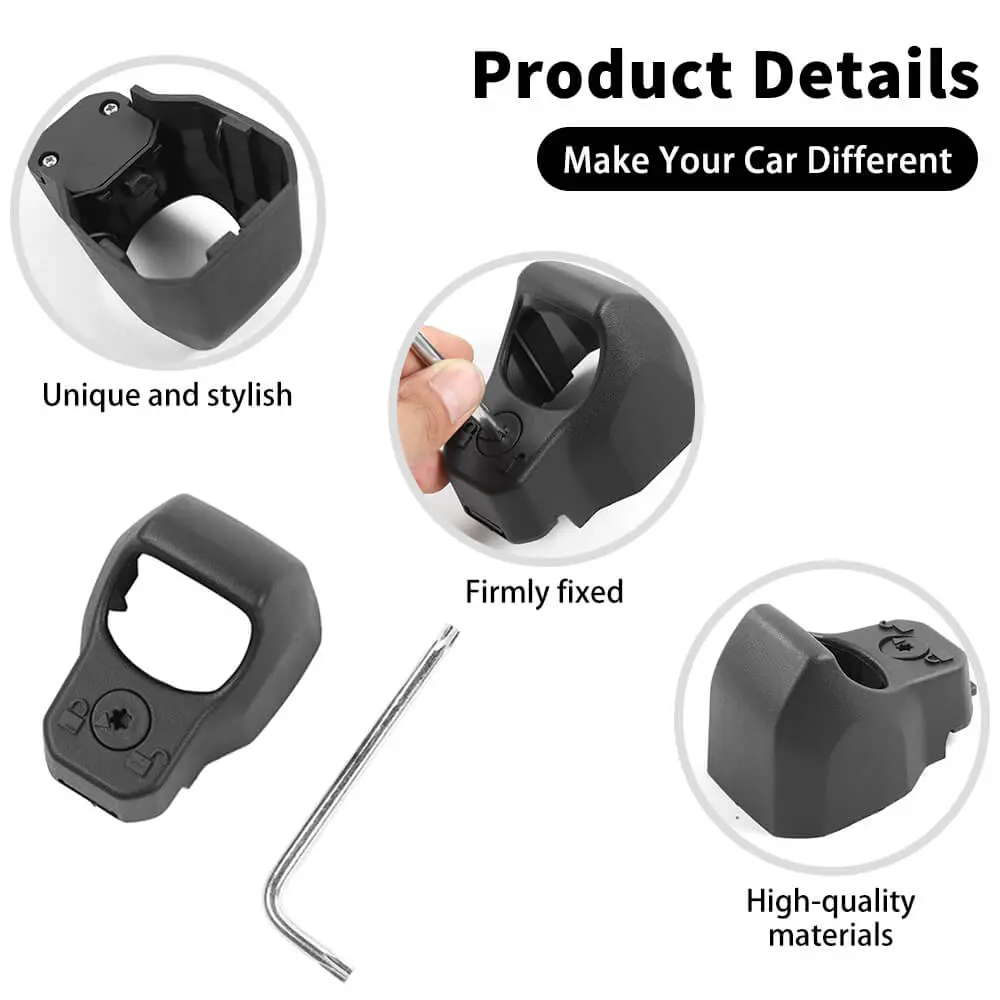 For 2018+ Jeep Wrangler JL Spare Tire Wheel Rear View Reversing Backup Camera Protect Cover Trim - Image 8