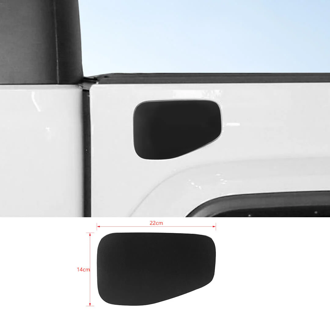For 2018+ Jeep Wrangler JT Exterior Fuel Filler Door Tank Gas Cap Cover Trim Sticker - Image 10