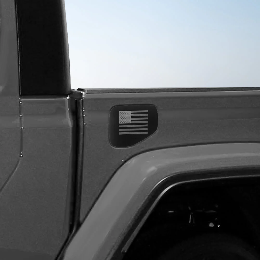 For 2018+ Jeep Wrangler JT Exterior Fuel Filler Door Tank Gas Cap Cover Trim Sticker - Image 3