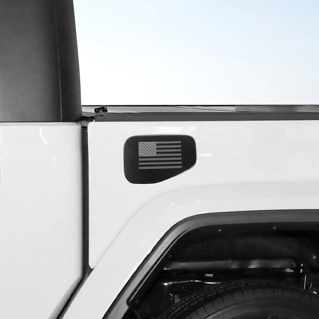 For 2018+ Jeep Wrangler JT Exterior Fuel Filler Door Tank Gas Cap Cover Trim Sticker - Image 5