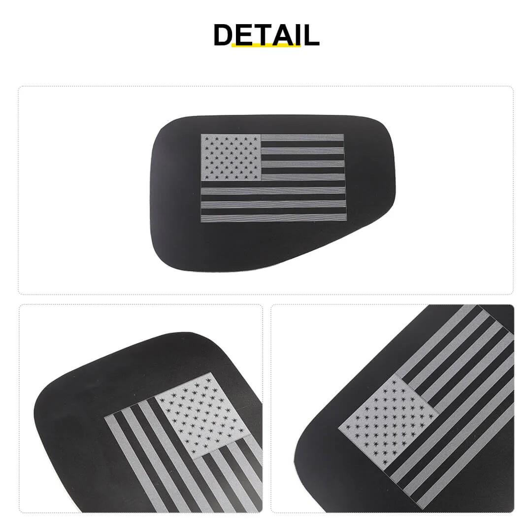 For 2018+ Jeep Wrangler JT Exterior Fuel Filler Door Tank Gas Cap Cover Trim Sticker - Image 6