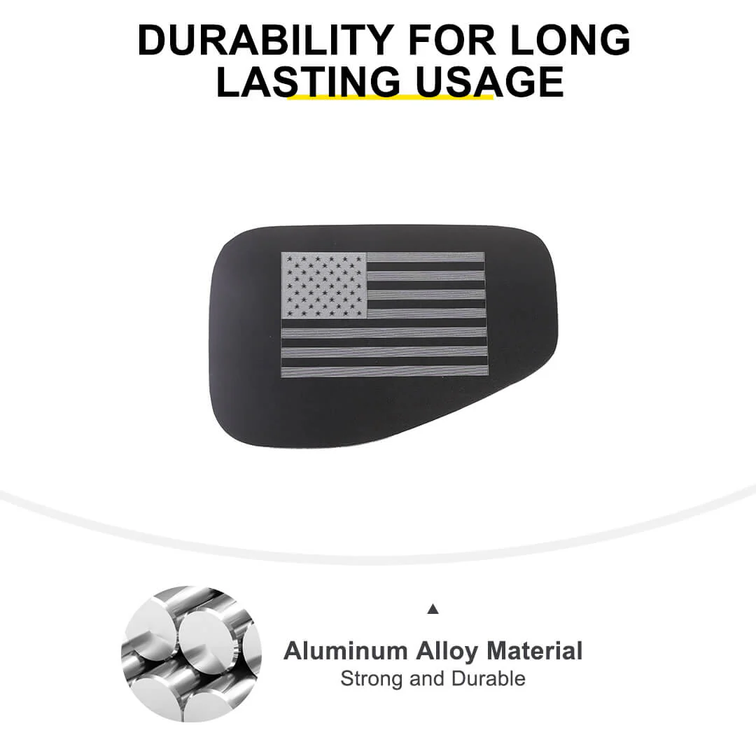 For 2018+ Jeep Wrangler JT Exterior Fuel Filler Door Tank Gas Cap Cover Trim Sticker - Image 7