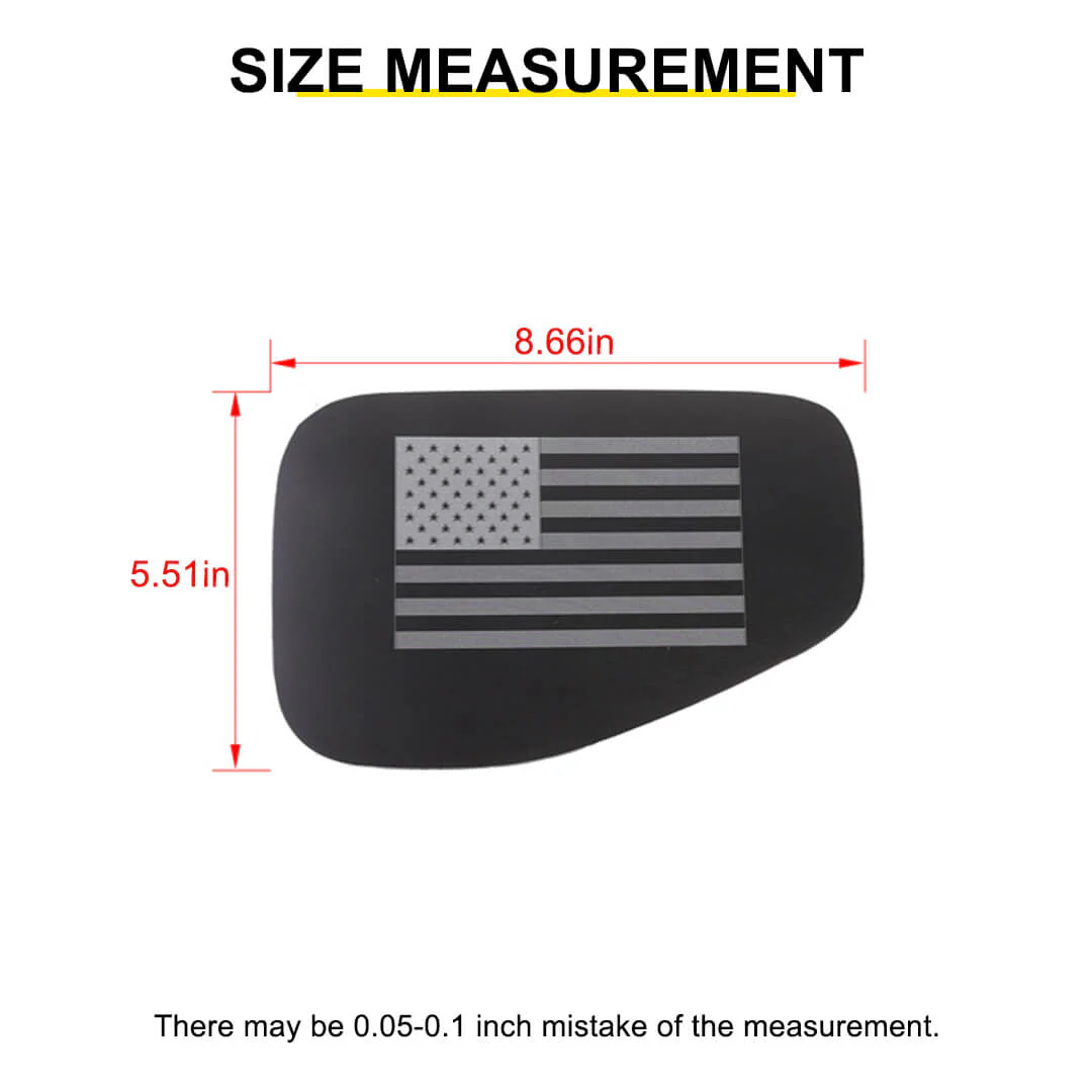 For 2018+ Jeep Wrangler JT Exterior Fuel Filler Door Tank Gas Cap Cover Trim Sticker - Image 8