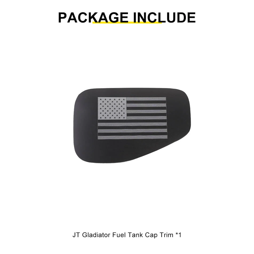 For 2018+ Jeep Wrangler JT Exterior Fuel Filler Door Tank Gas Cap Cover Trim Sticker - Image 9
