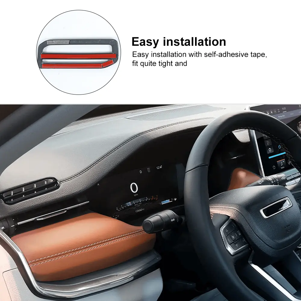 For 2021-2025 Jeep Compass Center Console Both Side Small Air Vent Trim Cover (2 pcs) - Image 6