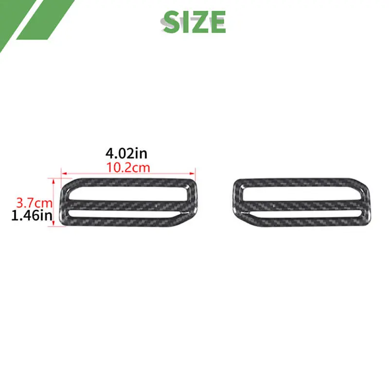 For 2021-2025 Jeep Compass Center Console Both Side Small Air Vent Trim Cover (2 pcs) - Image 8