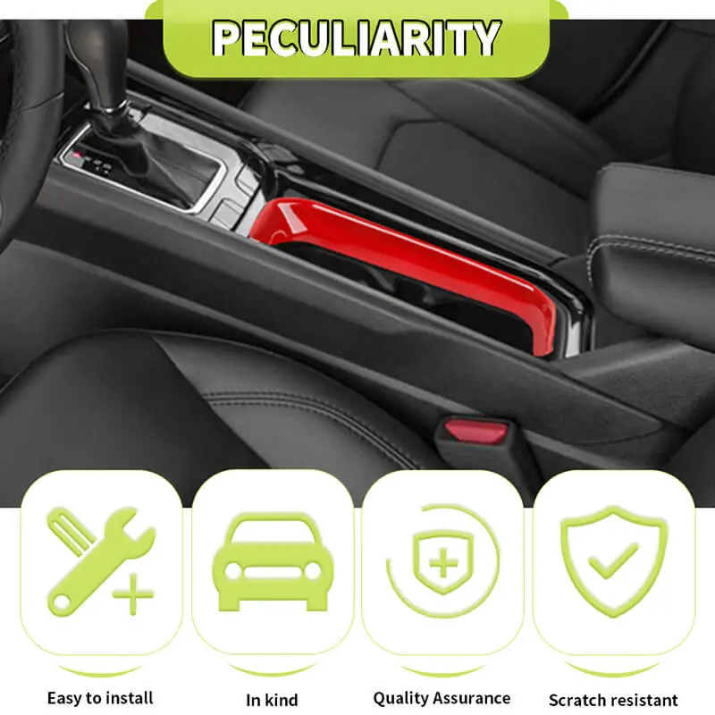 For 2021-2025 Jeep Compass Central Water Cup Holder Ring Cover Trim - Image 11