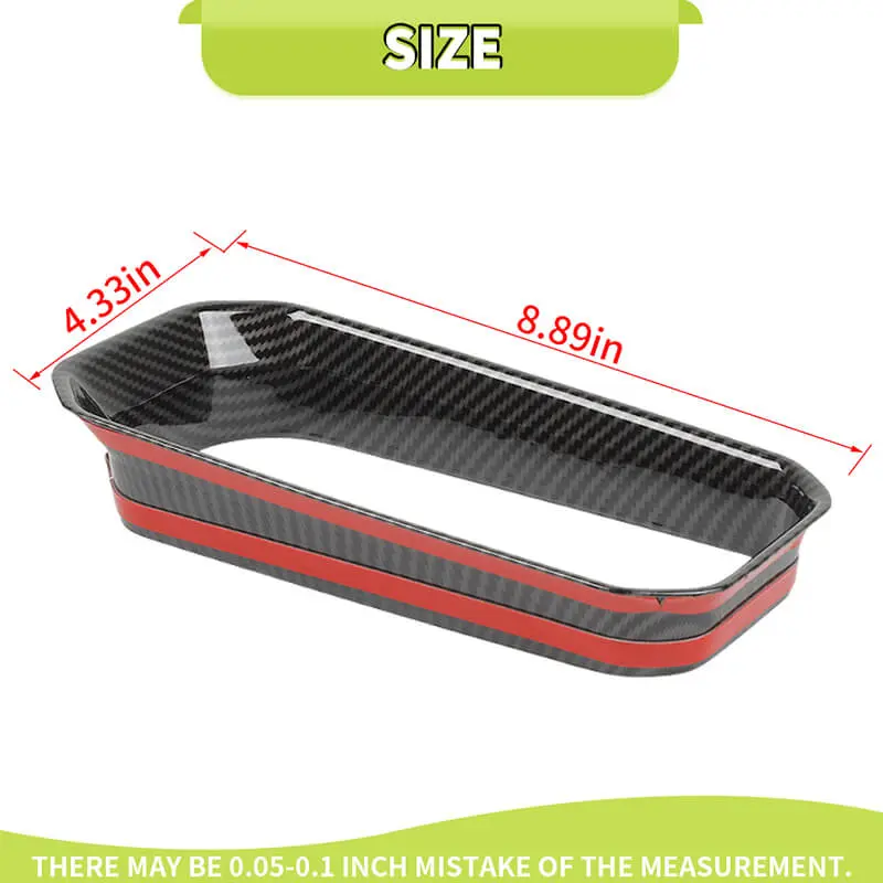 For 2021-2025 Jeep Compass Central Water Cup Holder Ring Cover Trim - Image 14