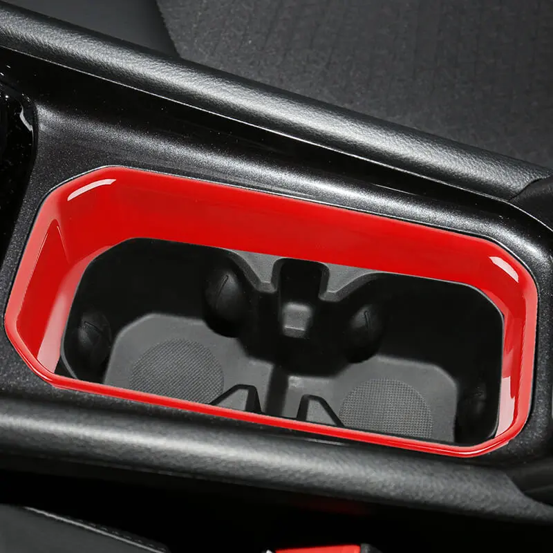 For 2021-2025 Jeep Compass Central Water Cup Holder Ring Cover Trim - Image 6