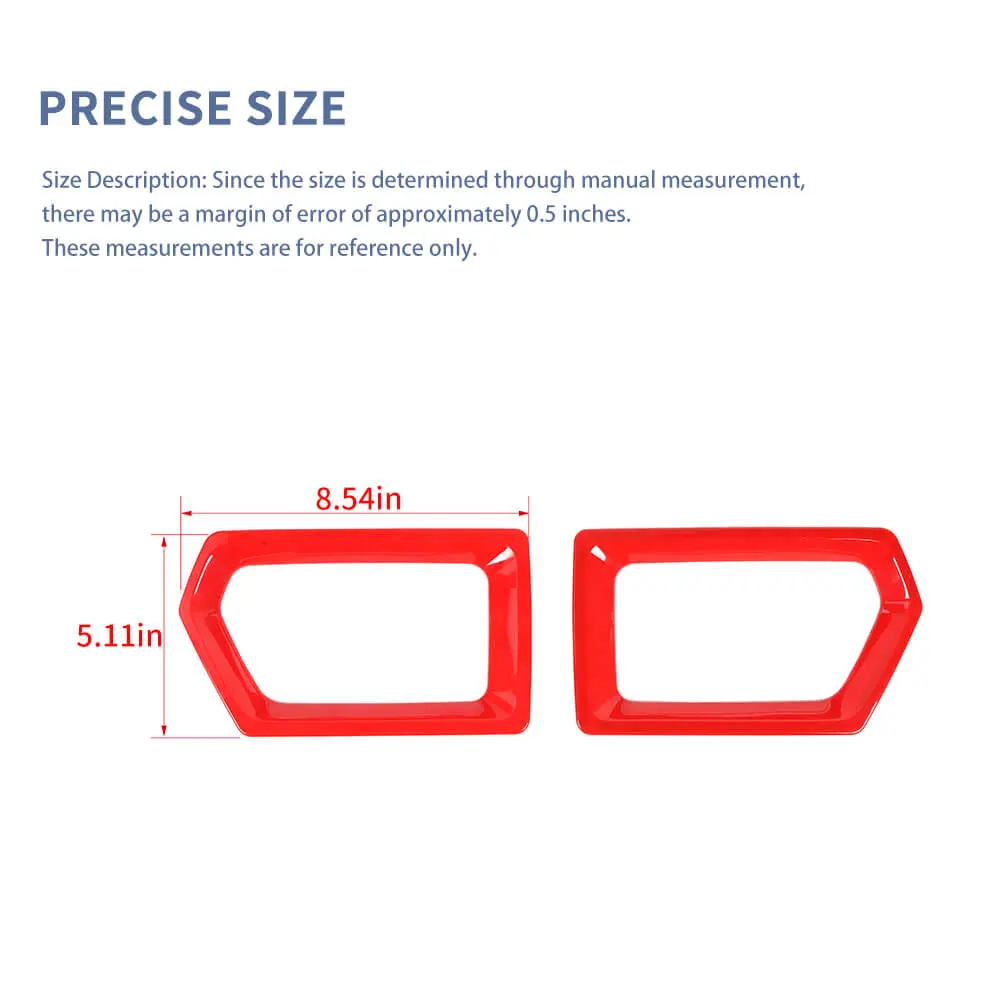 For 2021-2025 Jeep Compass Front Bumper Grill Frame Bezel Cover Decoration Trim - Image 7
