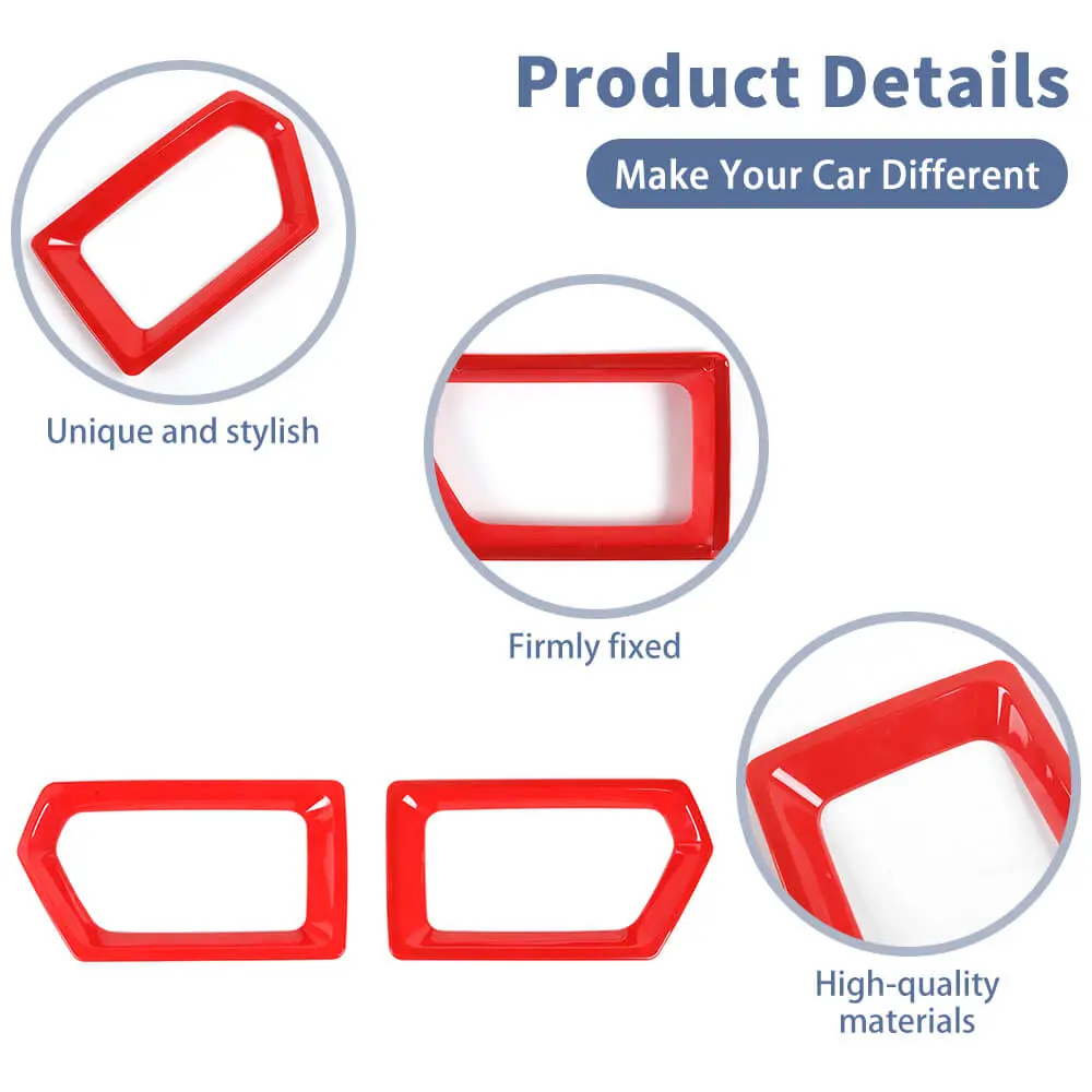 For 2021-2025 Jeep Compass Front Bumper Grill Frame Bezel Cover Decoration Trim - Image 8