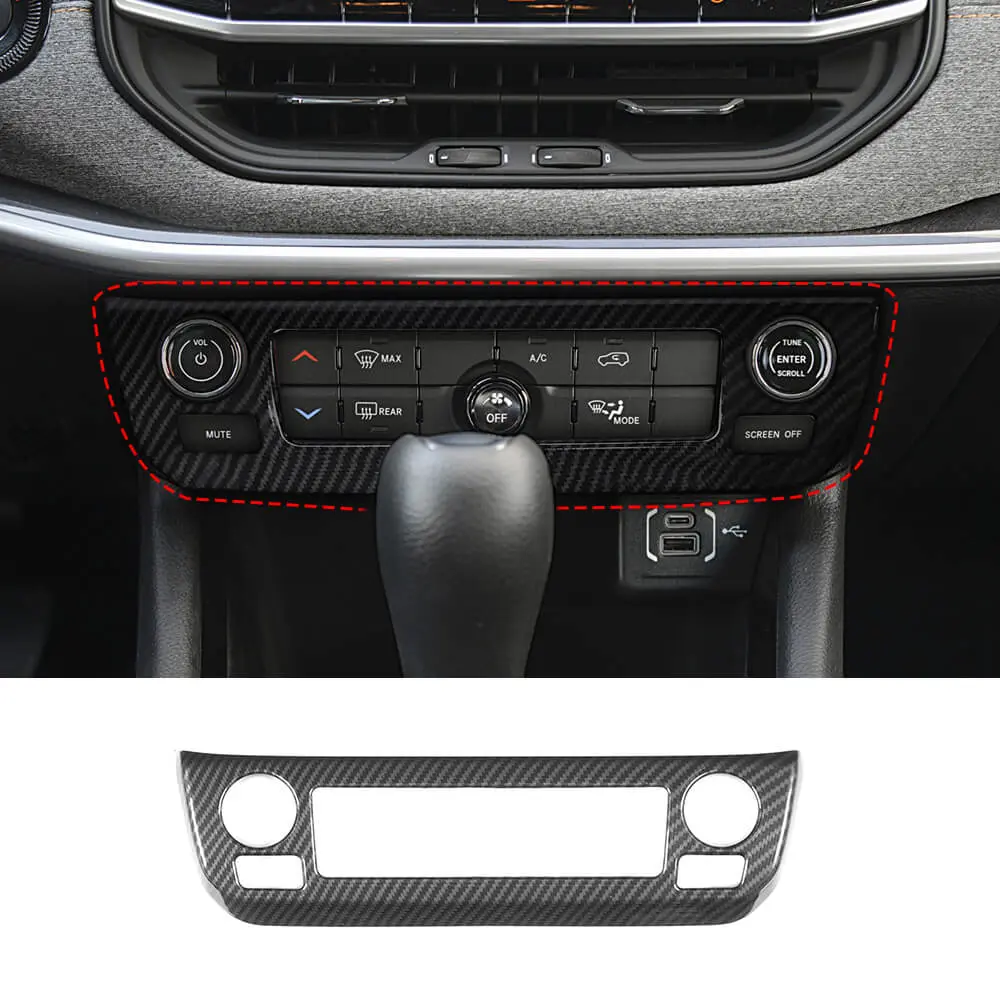 For 2021-2025 Jeep Compass Interior Air Conditioning Control Panel Trim Cover
