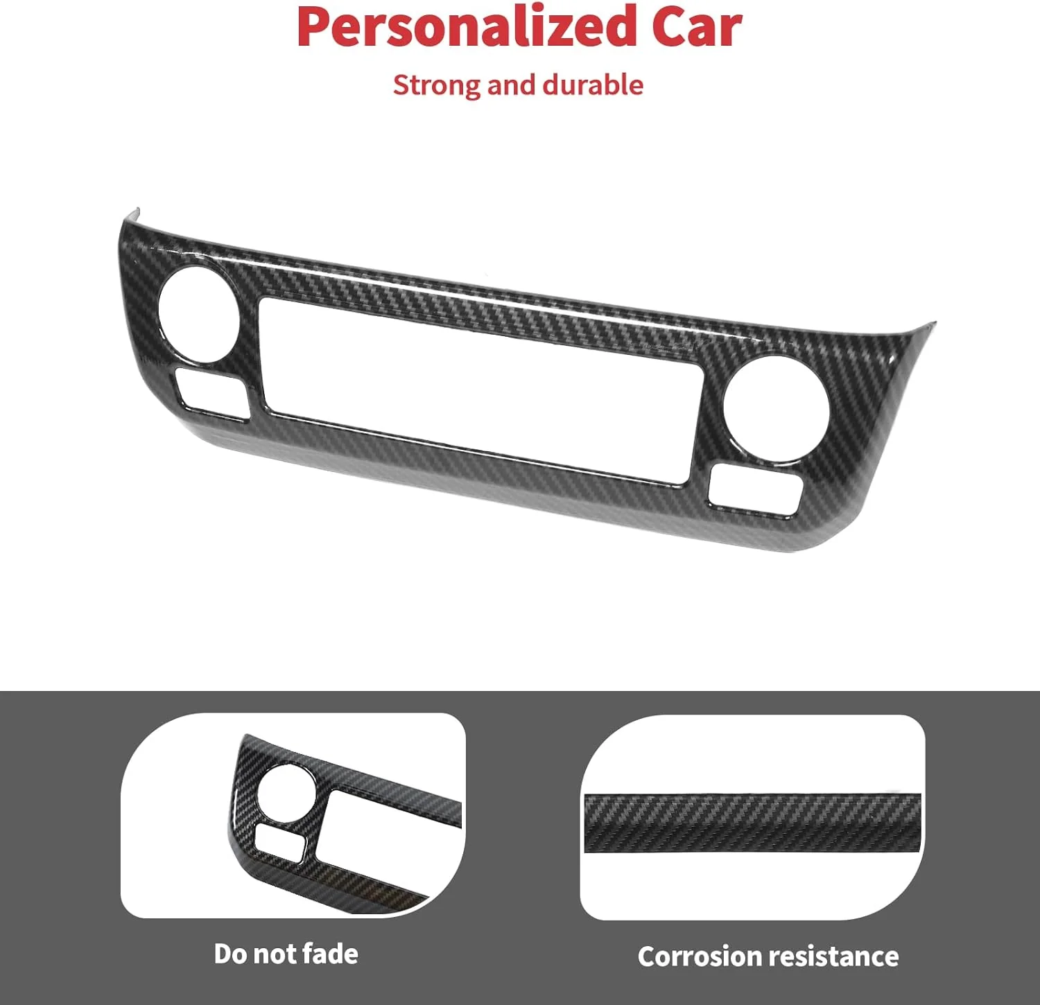 For 2021-2025 Jeep Compass Interior Air Conditioning Control Panel Trim Cover - Image 7