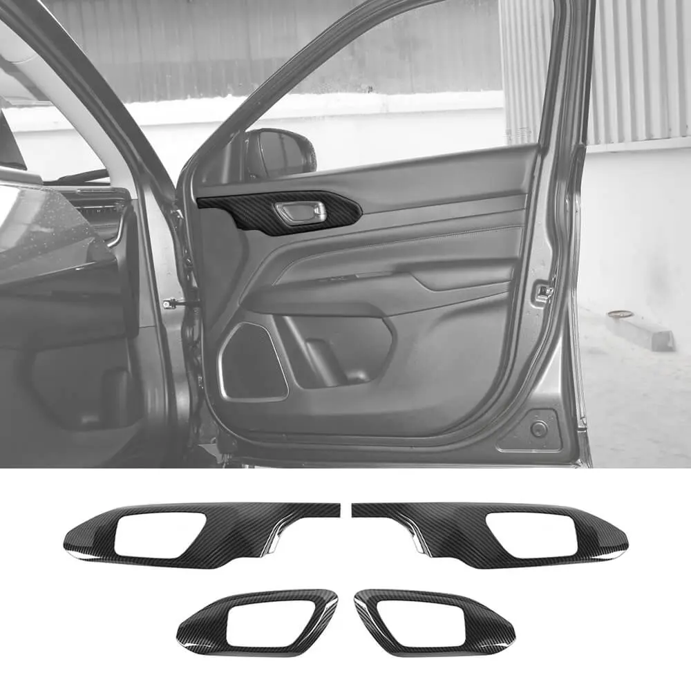 For 2021-2025 Jeep Compass Interior Door handle Panel Decor Trim Cover Bezel