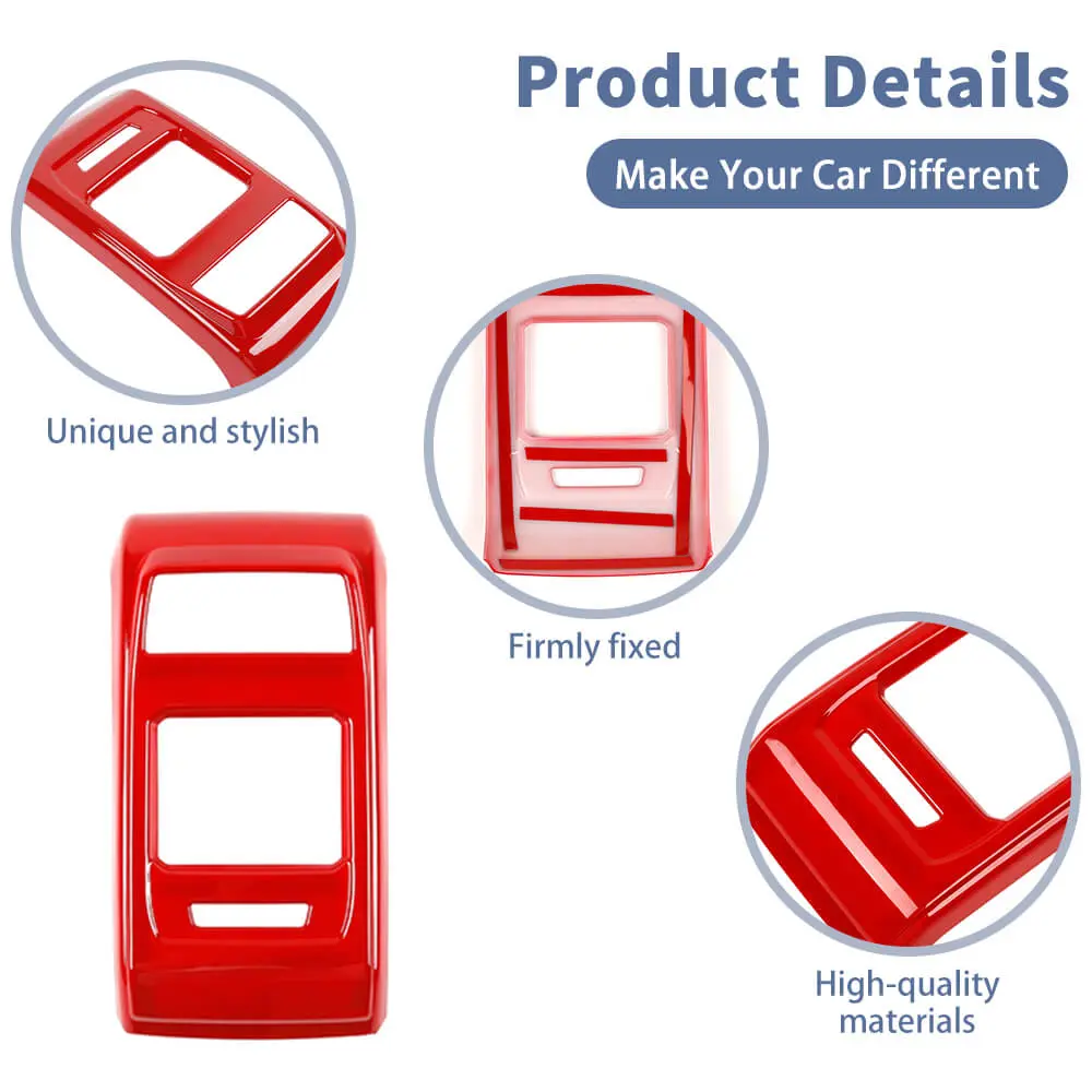 For 2021-2025 Jeep Compass Rear Air Vent Outlet Panel Cover Trim - Image 9