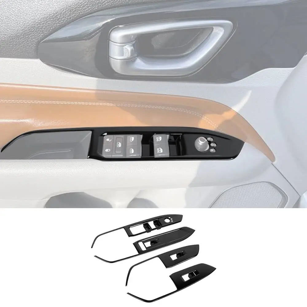 For 2021-2025 Jeep Compass Inner Door Window Lift Switch Panel Trim Cover Bezel