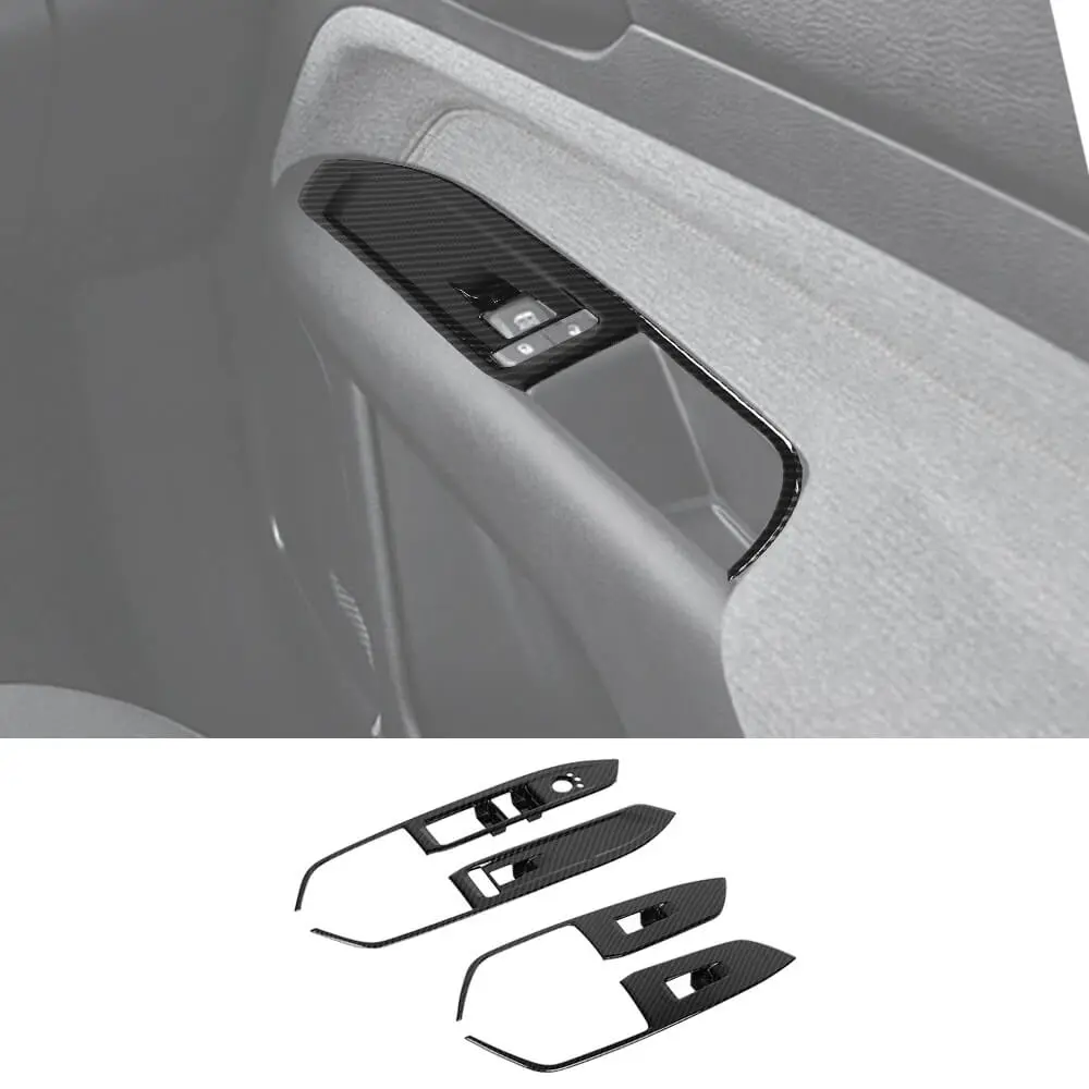 For 2021-2025 Jeep Compass Inner Door Window Lift Switch Panel Trim Cover Bezel - Image 11