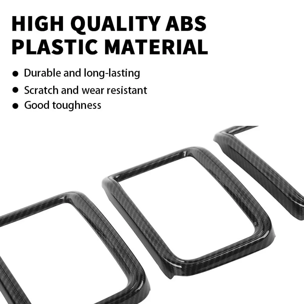 For 2021+ Jeep Grand Cherokee L 7 x Front Grille Grill Insert Ring Cover Trim - Image 7
