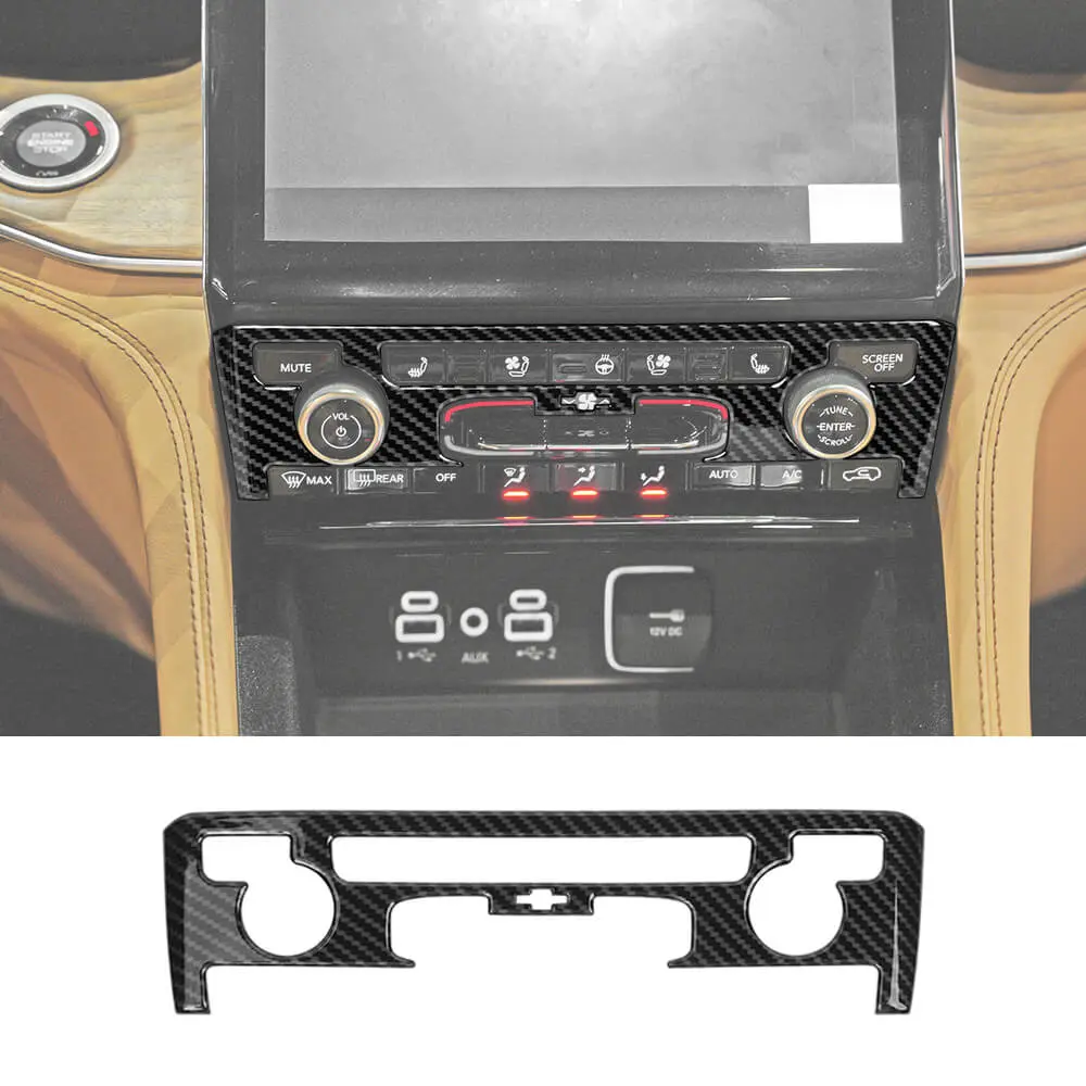 For 2021+ Jeep Grand Cherokee L Air Conditioning Control Panel Trim Cover