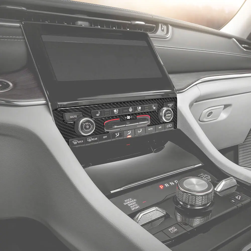 For 2021+ Jeep Grand Cherokee L Air Conditioning Control Panel Trim Cover - Image 4