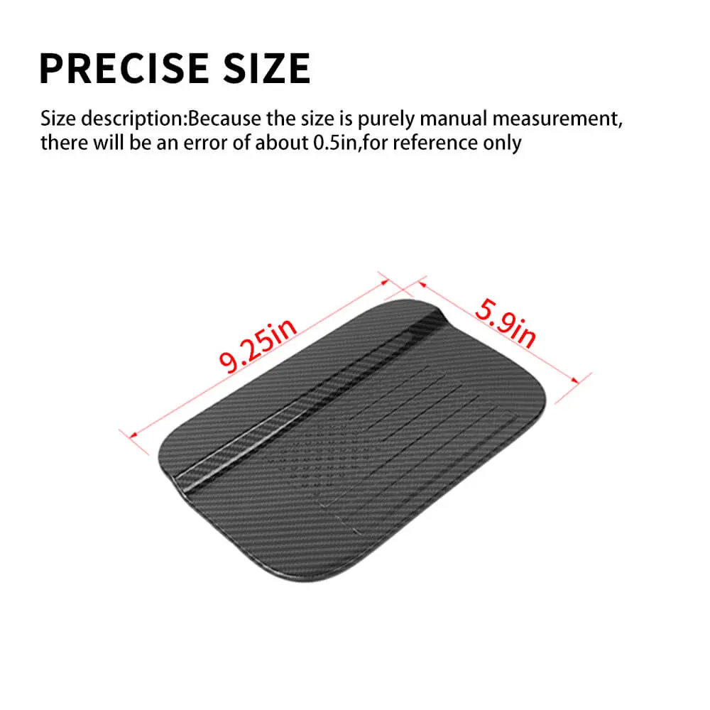 For 2021+ Jeep Grand Cherokee Fuel Tank Oil Gas Cap Cover Trim Carbon Fiber US Flag - Image 10